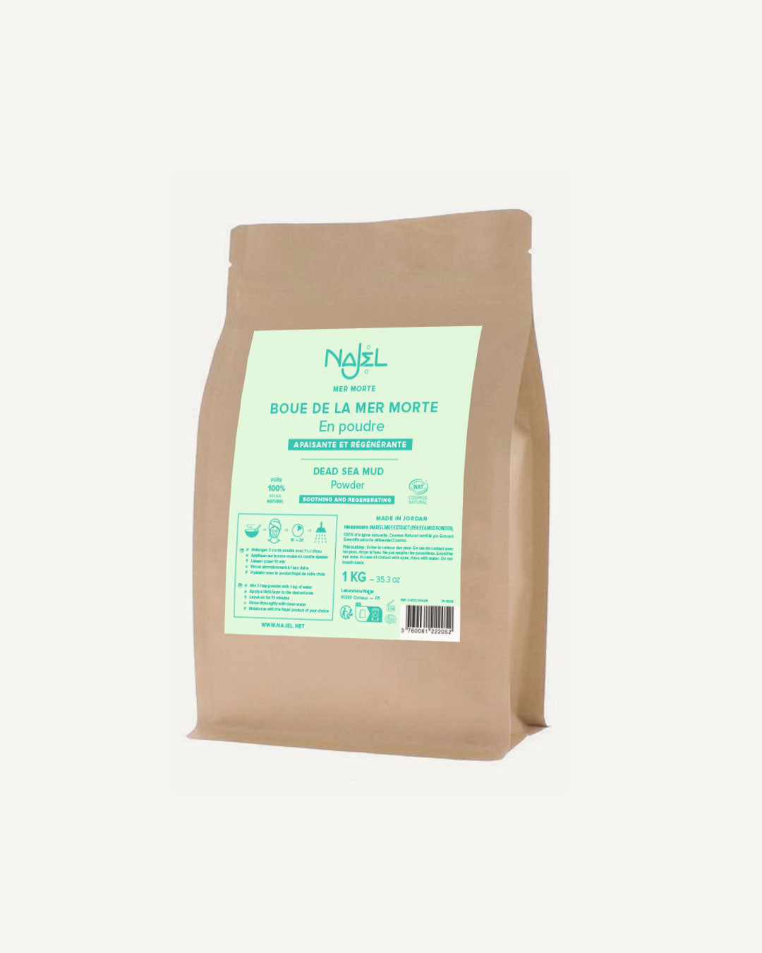 Boue de la mer Morte en poudre-Masque visage-Najel
