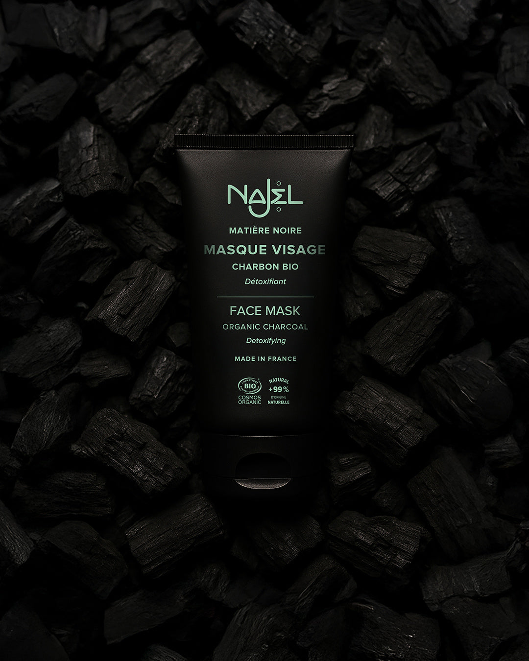Masque visage au charbon bio-Masque visage-Najel
