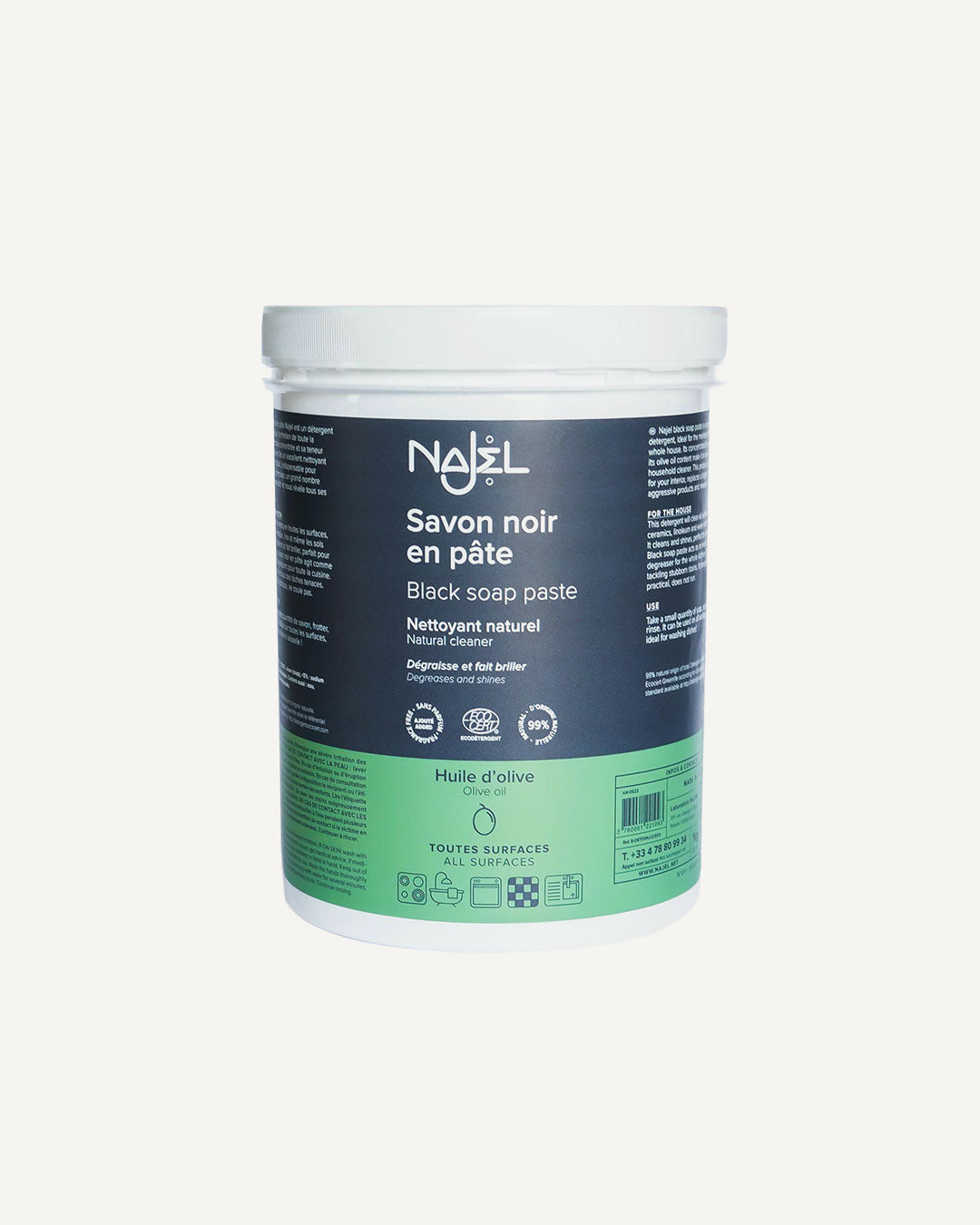 Savon noir en pâte-Savon noir d'Alep-Najel