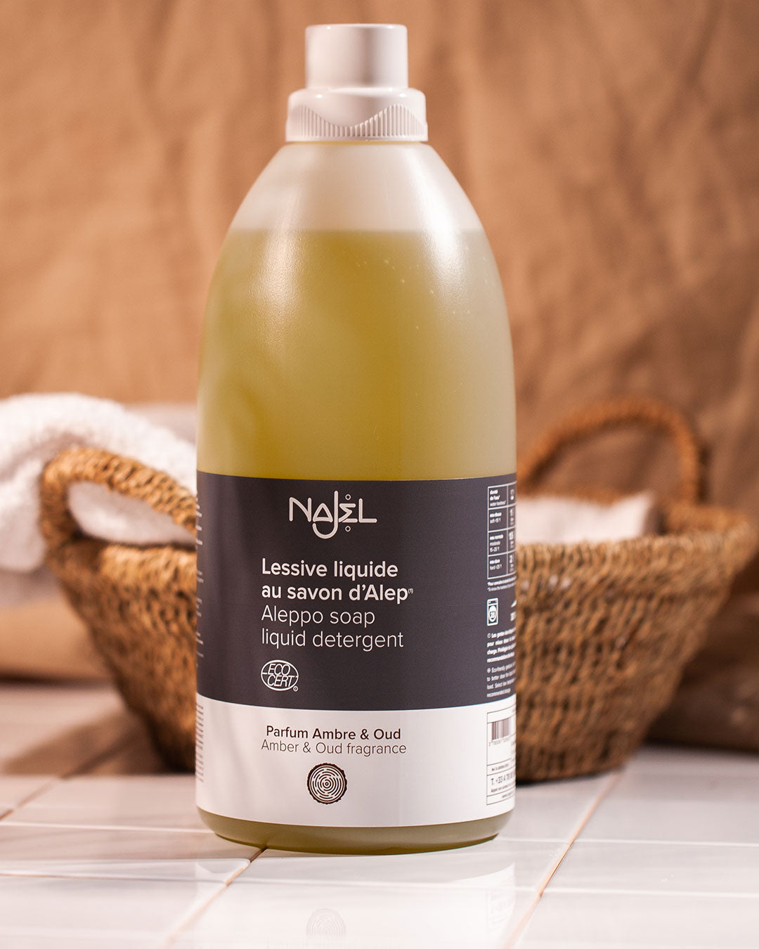 Lessive liquide au savon d'Alep parfum Ambre et Oud-Lessive-Najel