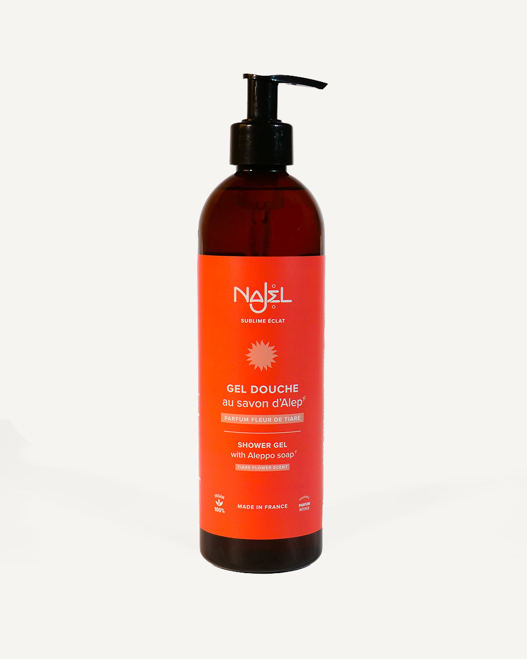 Gel de ducha perfumado intenso de flor de Tiaré