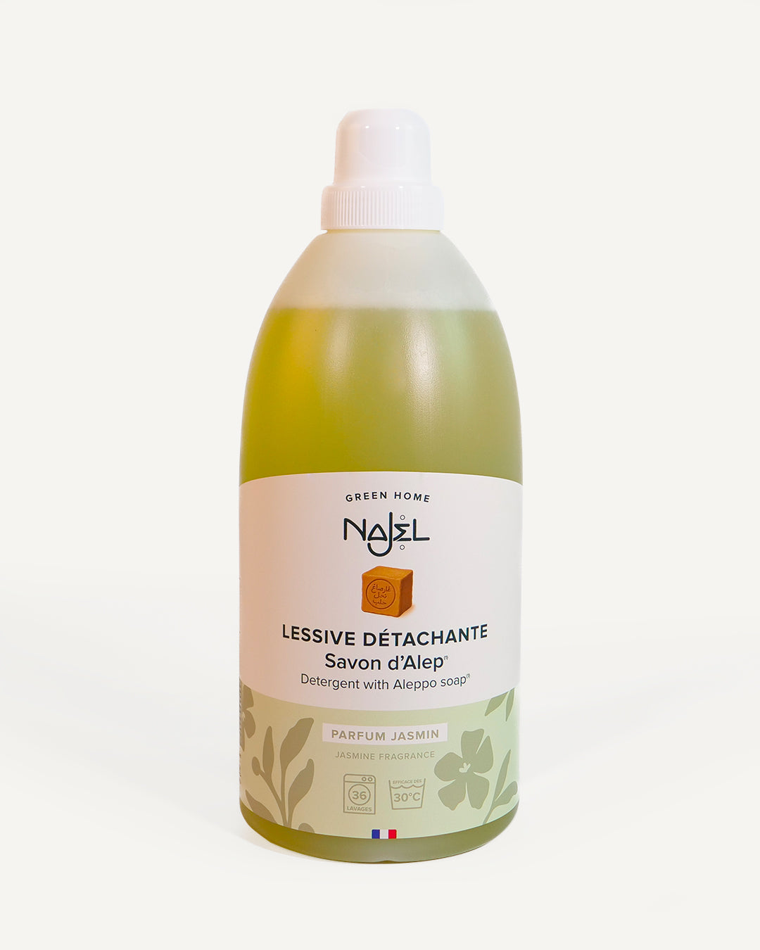 Lessive liquide au savon d'Alep parfum jasmin