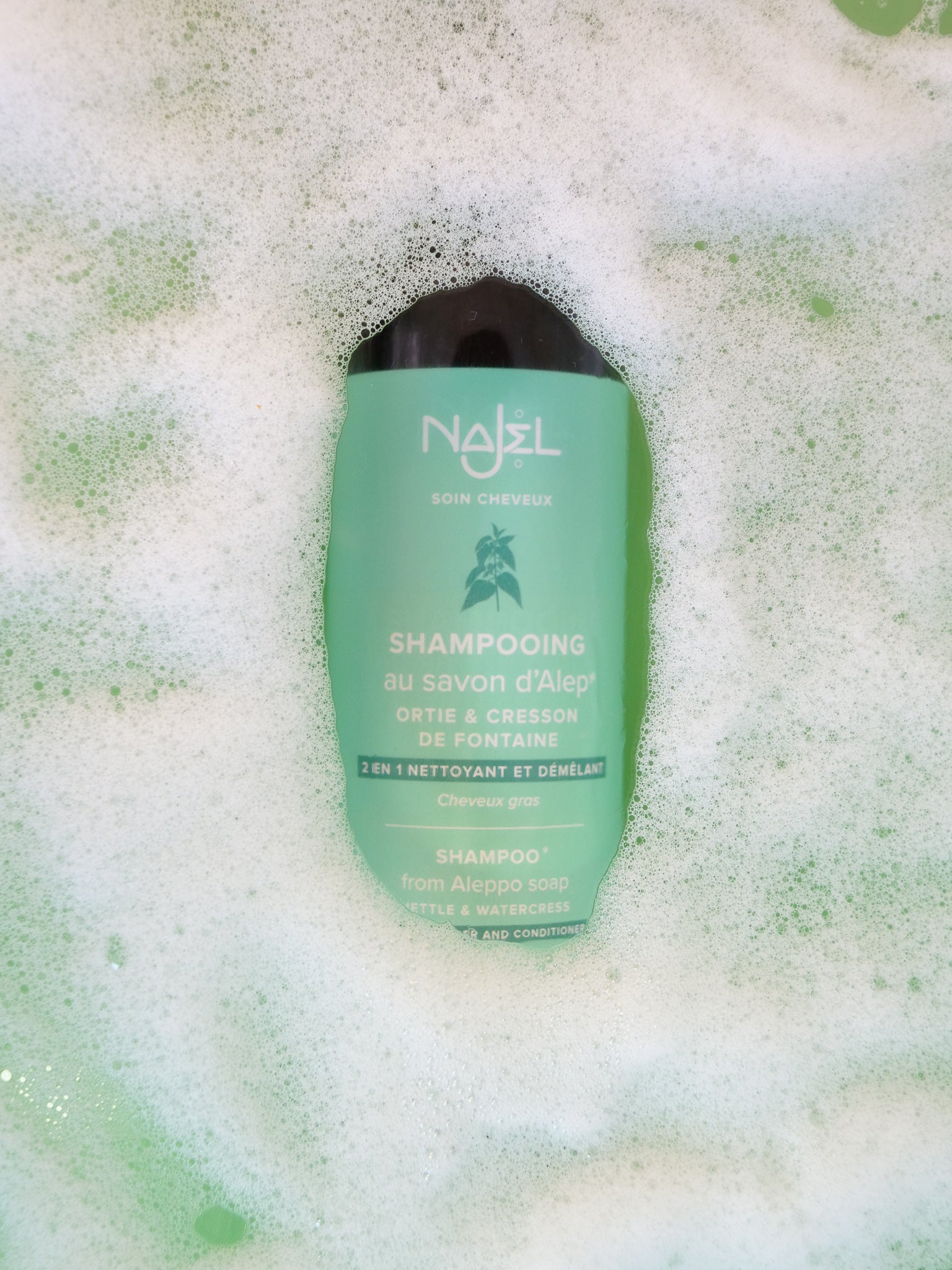 Shampoing au savon d'Alep cheveux gras-Shampoing-Najel