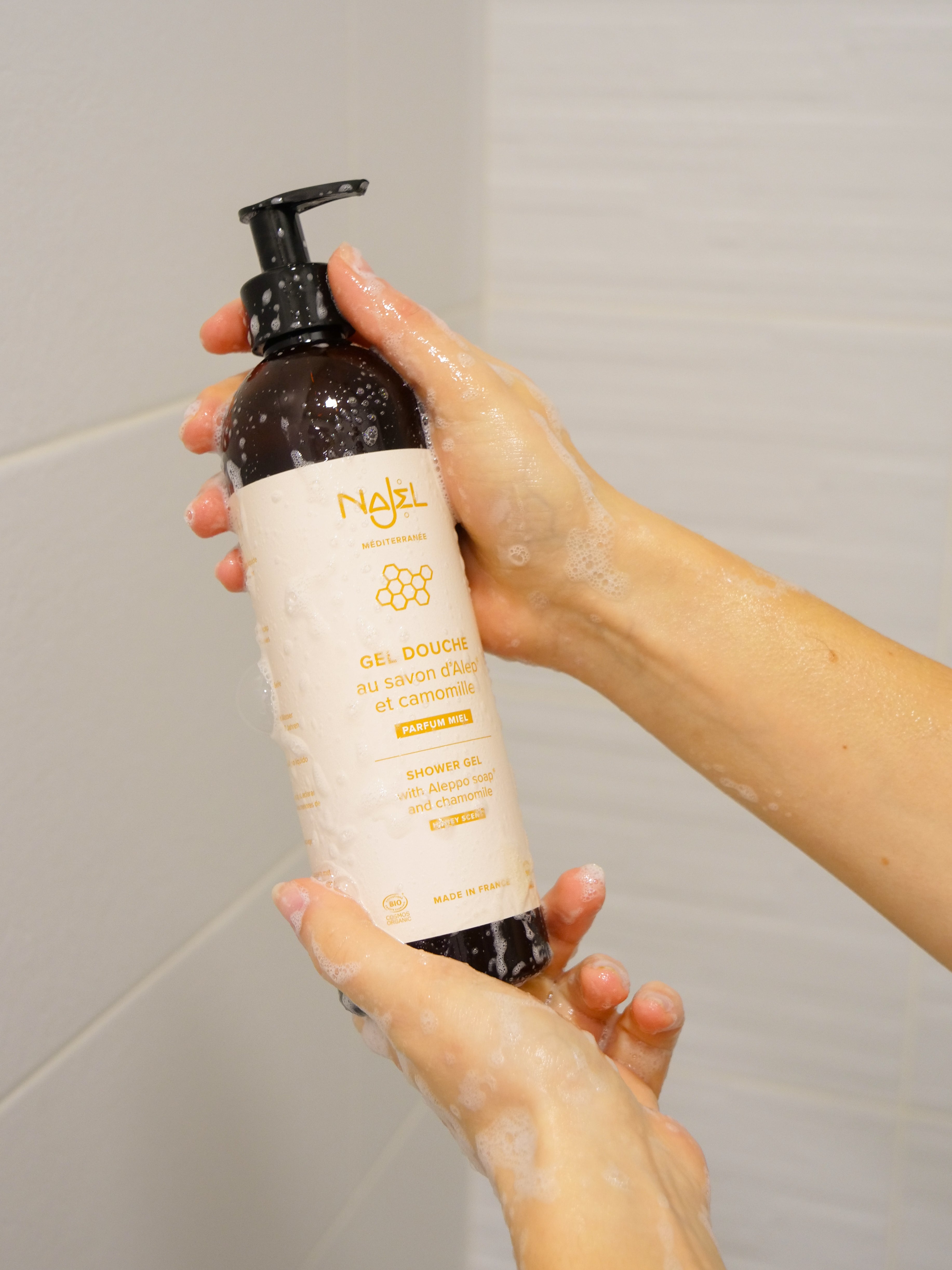 Gel douche parfum miel