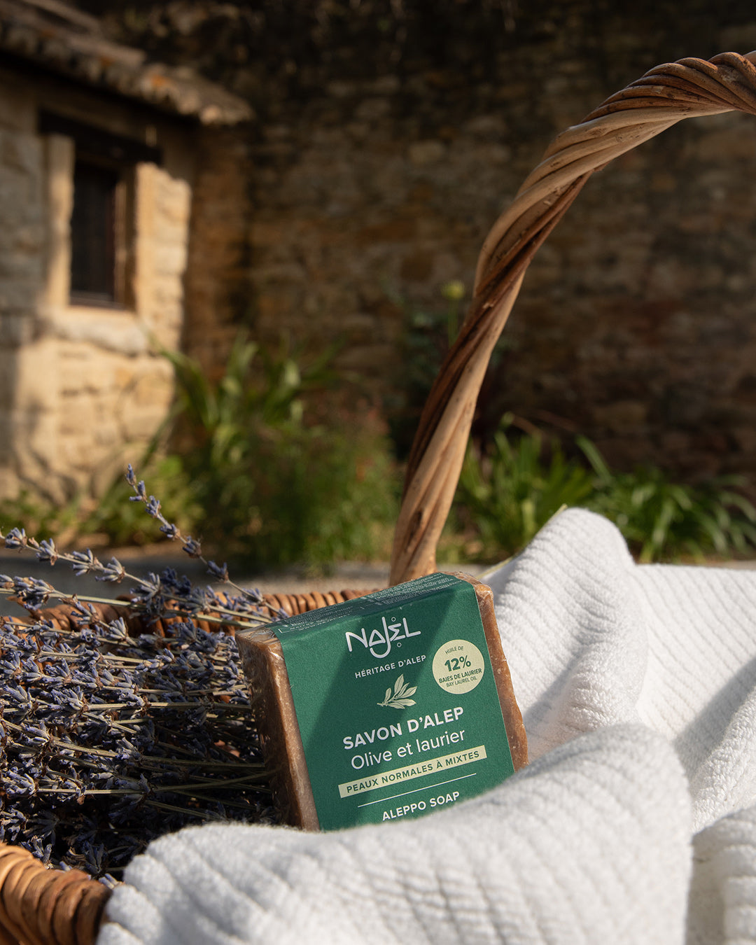 Savon d'Alep traditionnel 12% laurier - 200g-Savon d'Alep traditionnel-Najel