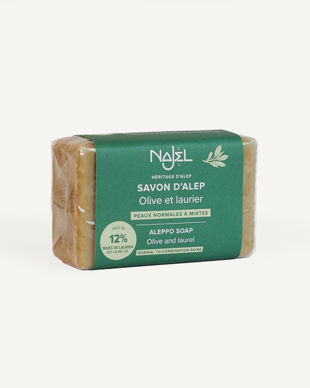 Savon d'Alep 12% laurier-Savon d'Alep solide enrichi-Najel