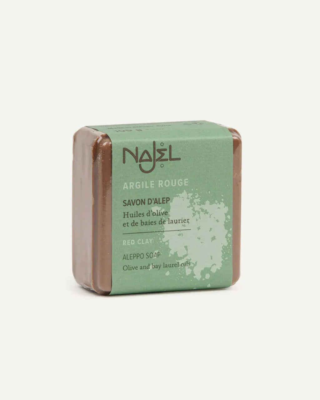 Savon D'Alep à L'argile Rouge Exfoliant Najel - 100 G, Neuf, Soin Naturel