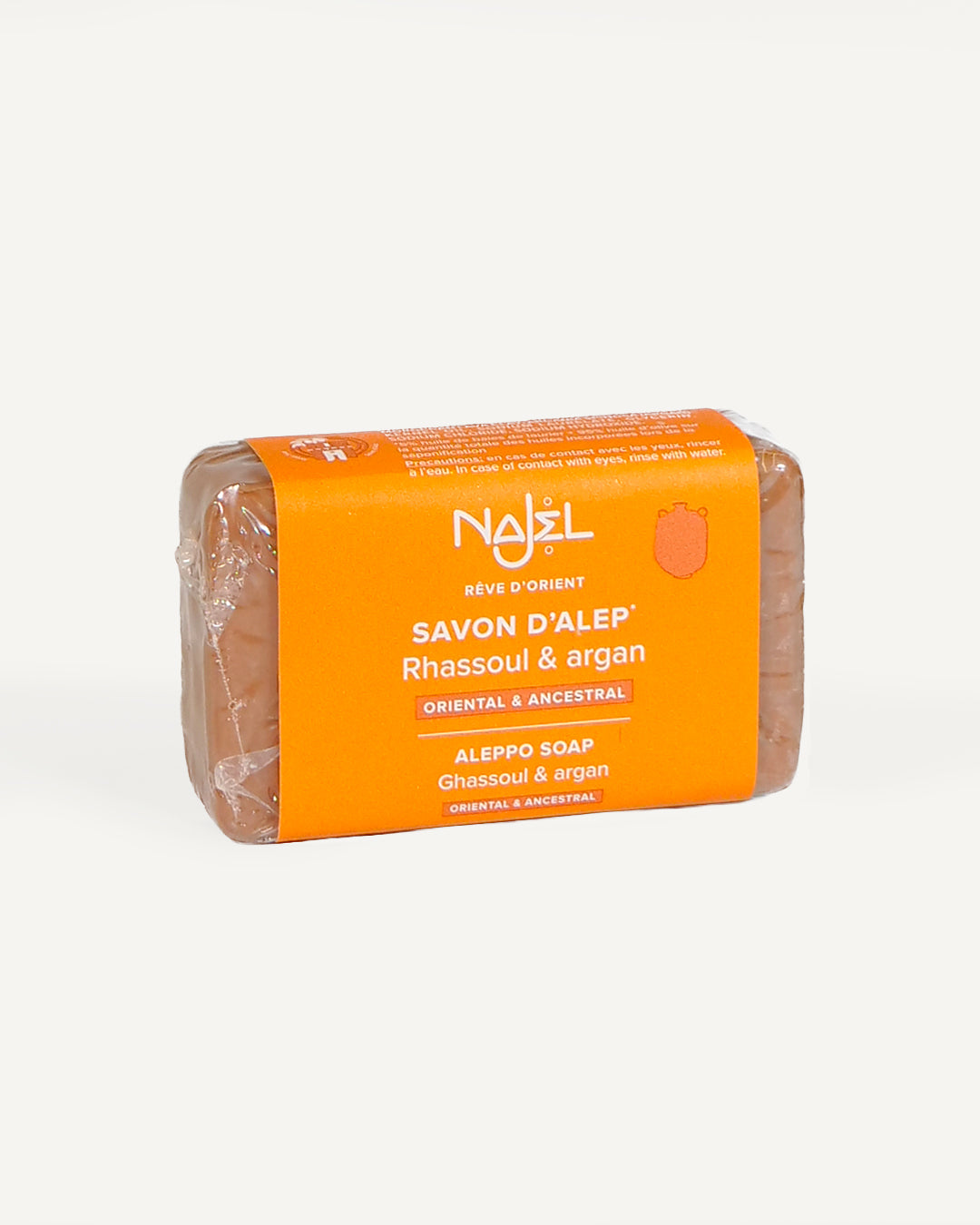 Aleppo soap with rhassoul and argan oil