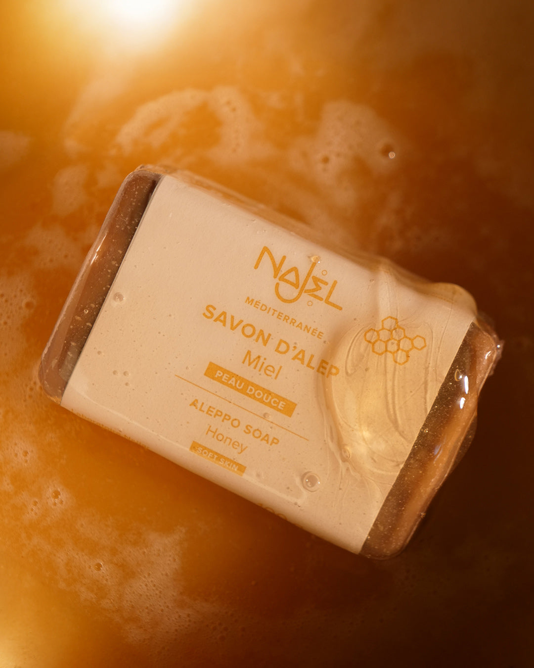 Savon d'Alep au miel-Savon d'Alep solide enrichi-Najel