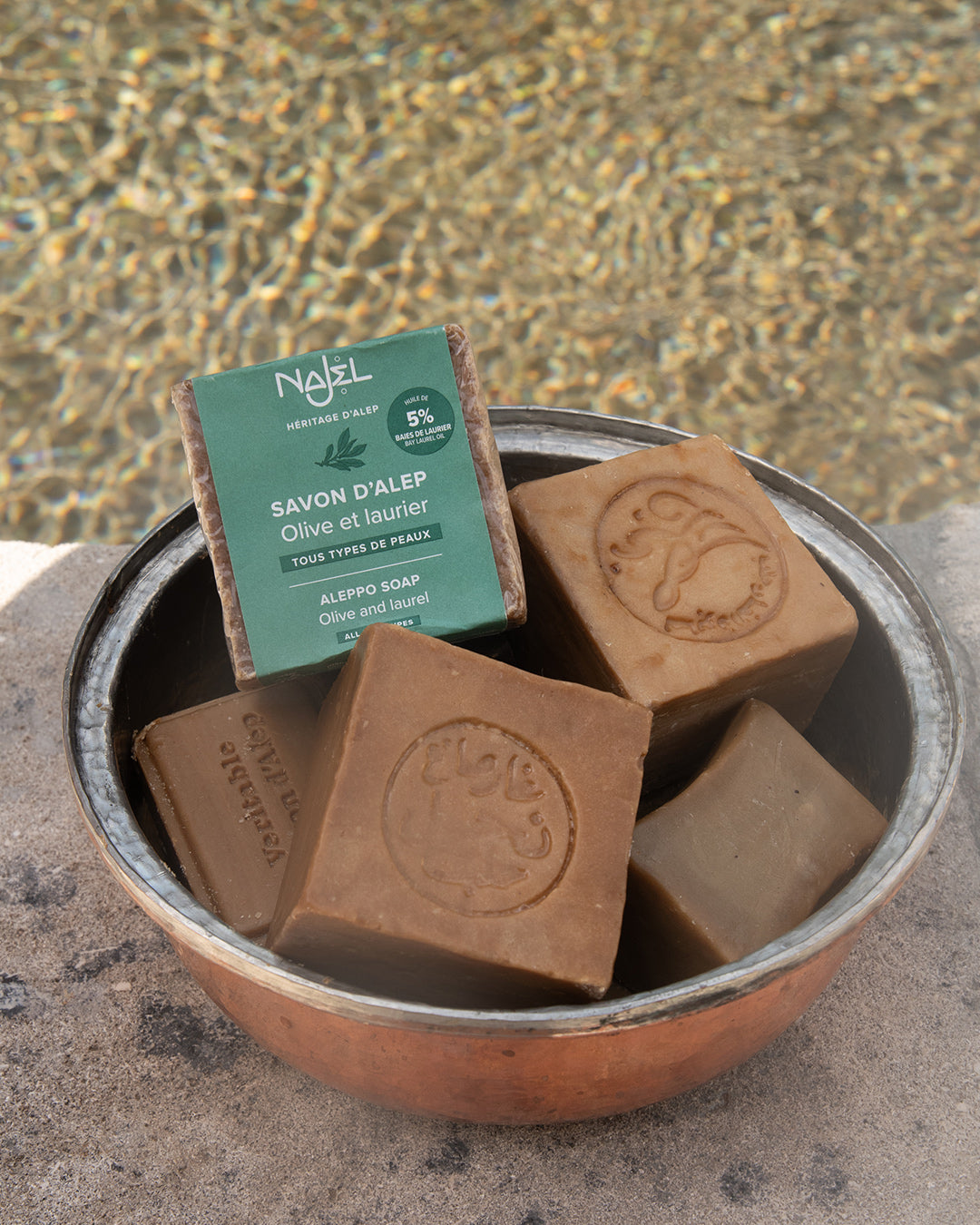 Savon d'Alep traditionnel 5% laurier*-Savon d'Alep traditionnel-Najel