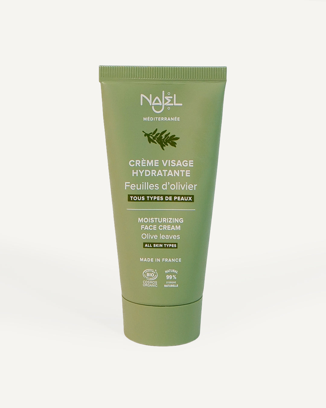 Crème visage hydratante à l'olivier
