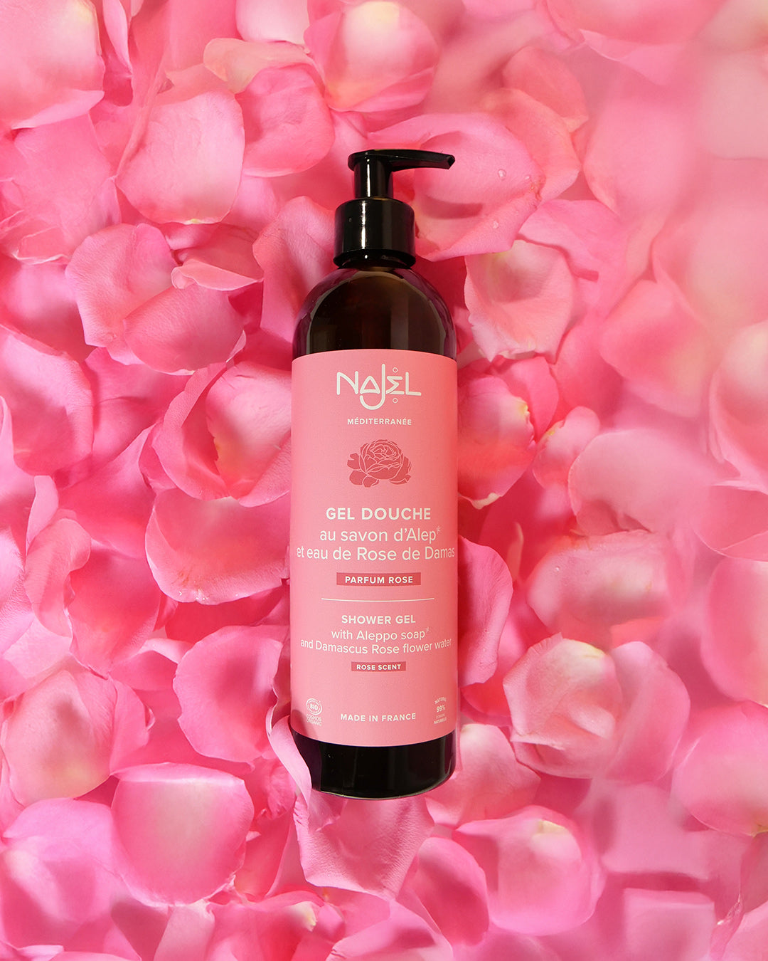 Gel douche parfum rose