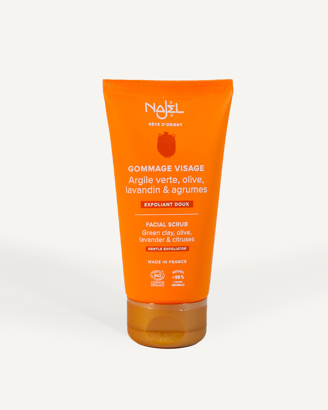 Gommage visage à l'argile et aux agrumes