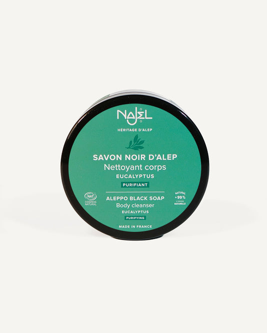 Aleppo black soap with eucalyptus 