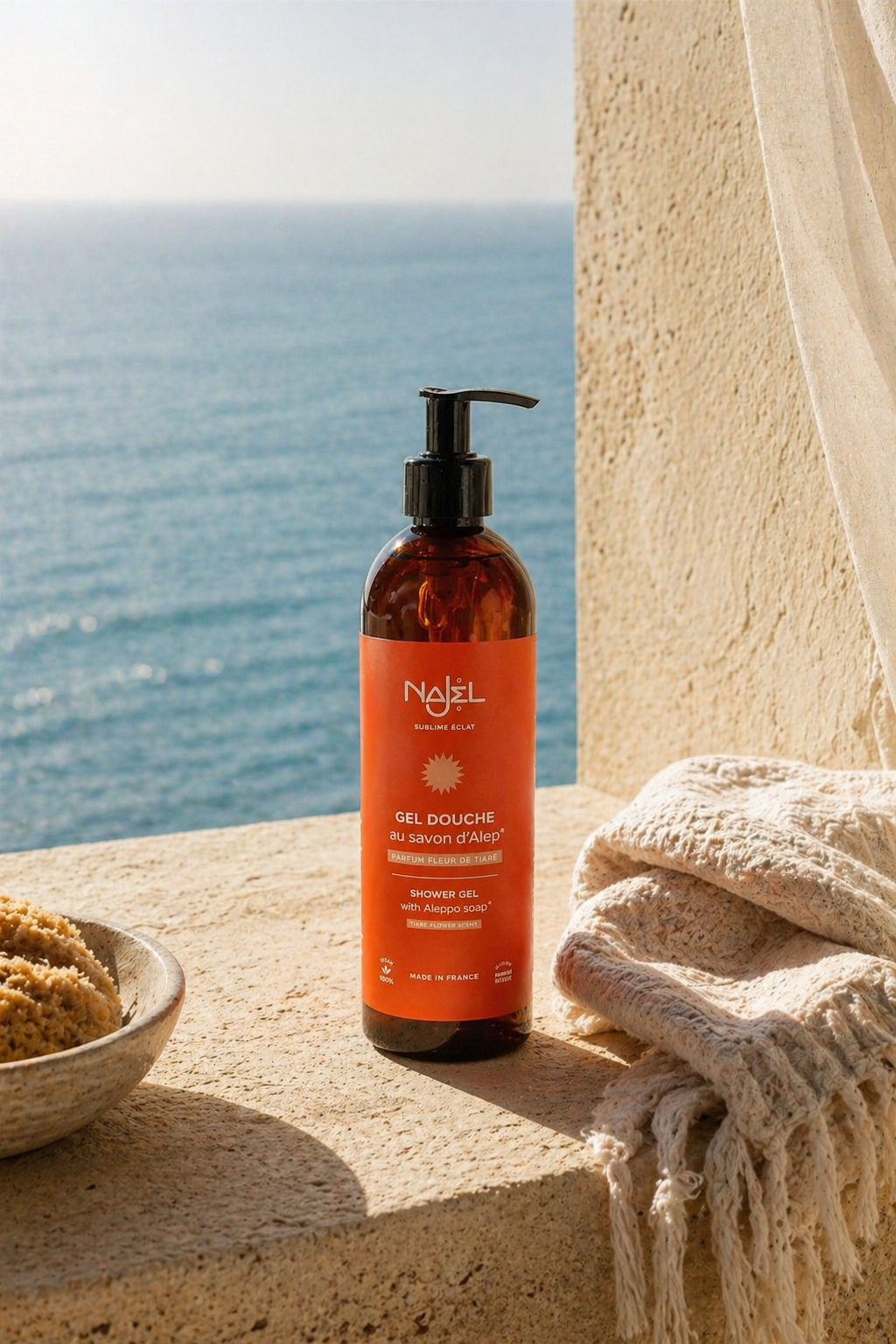 Gel douche parfum intense de fleur de Tiaré