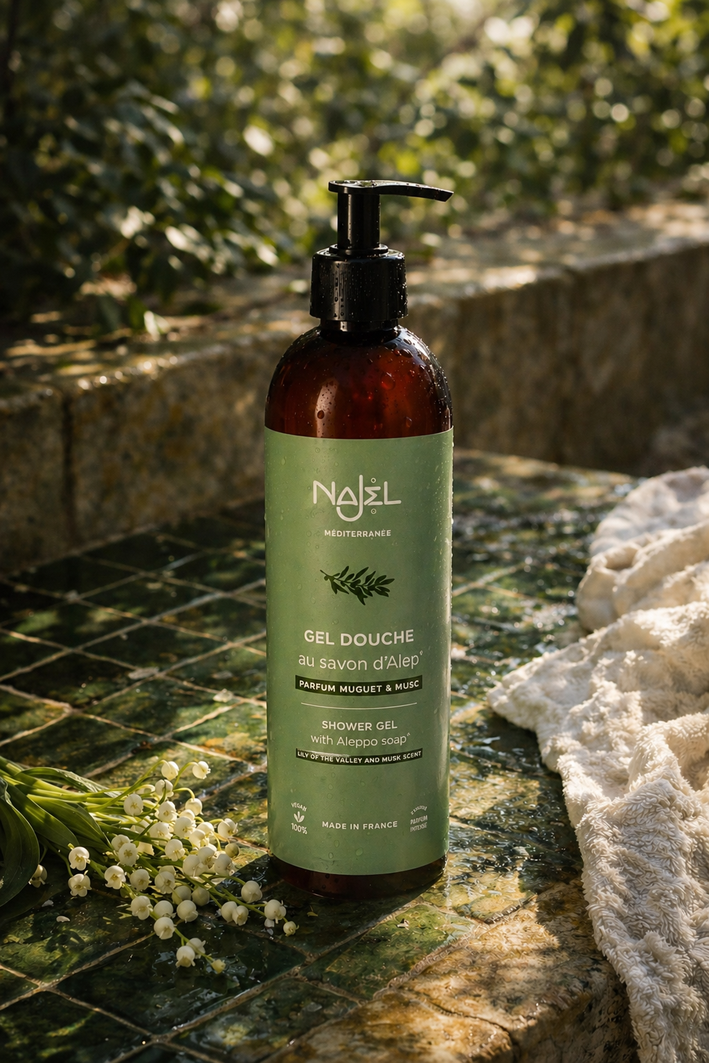 Gel douche parfum intense de muguet & musc