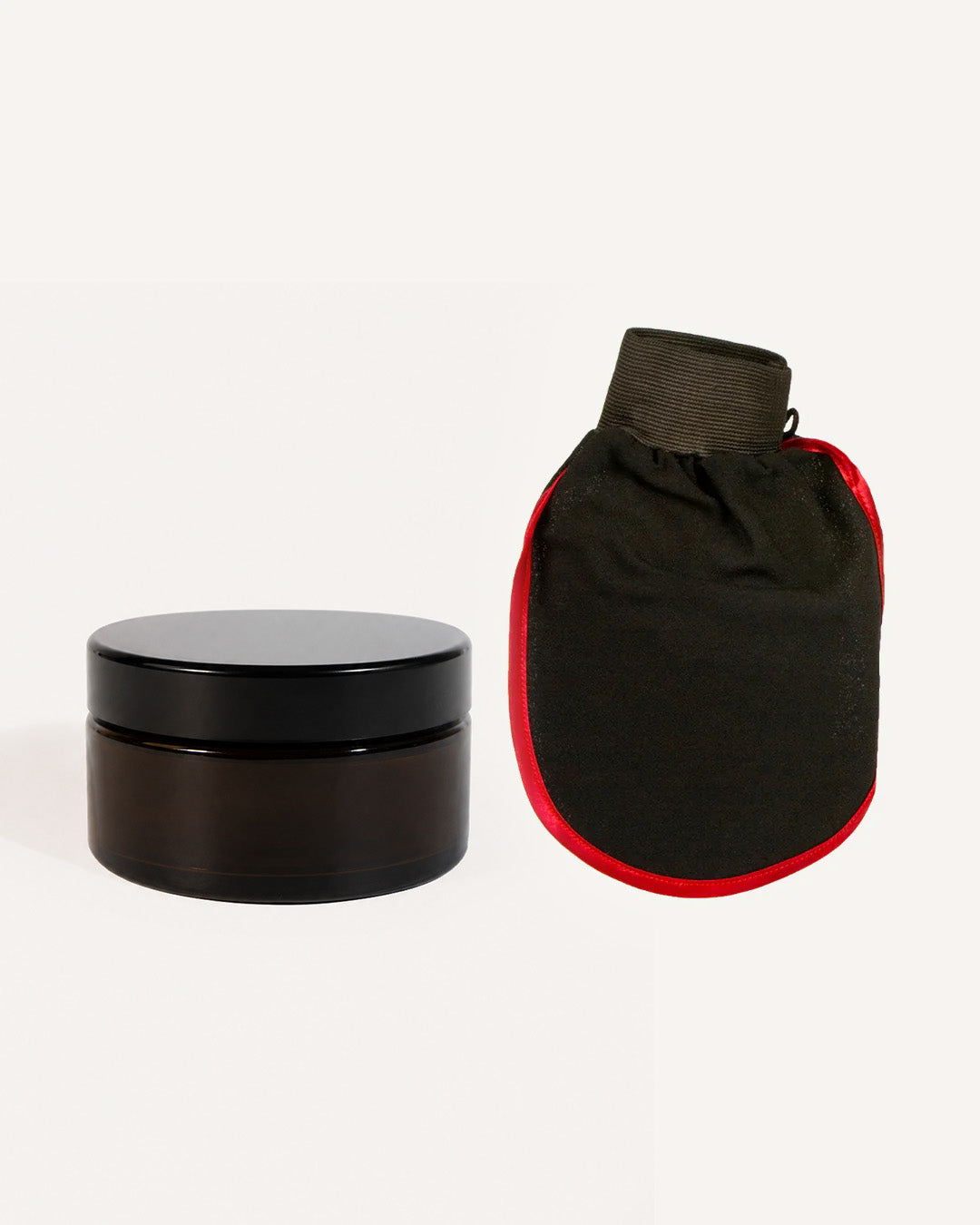 Set of black soap and kessa glove